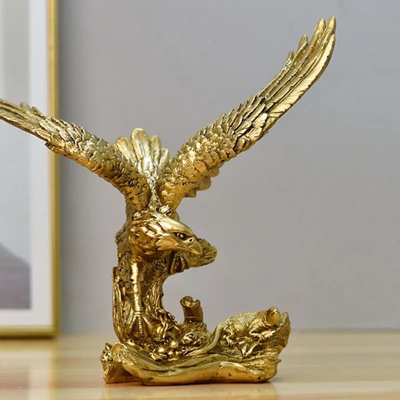 American Resin Golden Eagle Statue