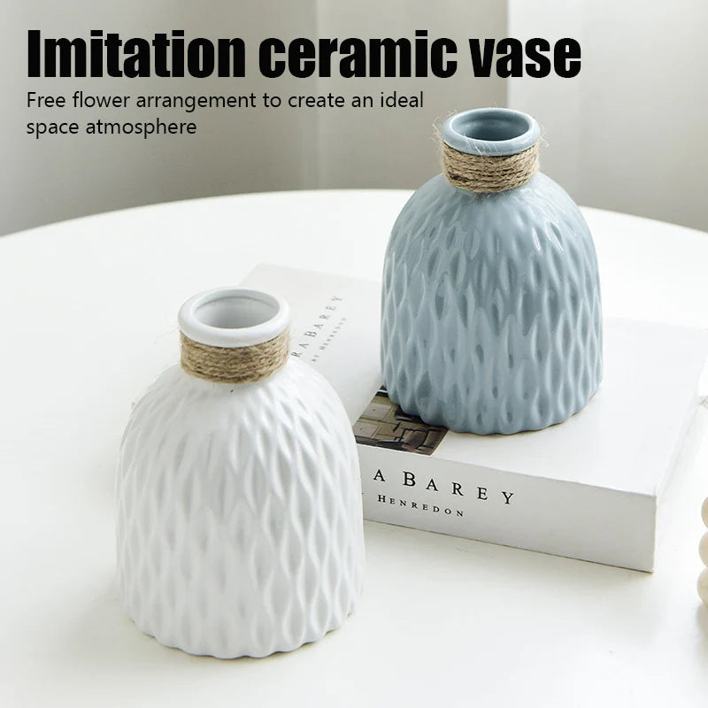 Minimalistic Paper Pattern Ceramic Vase