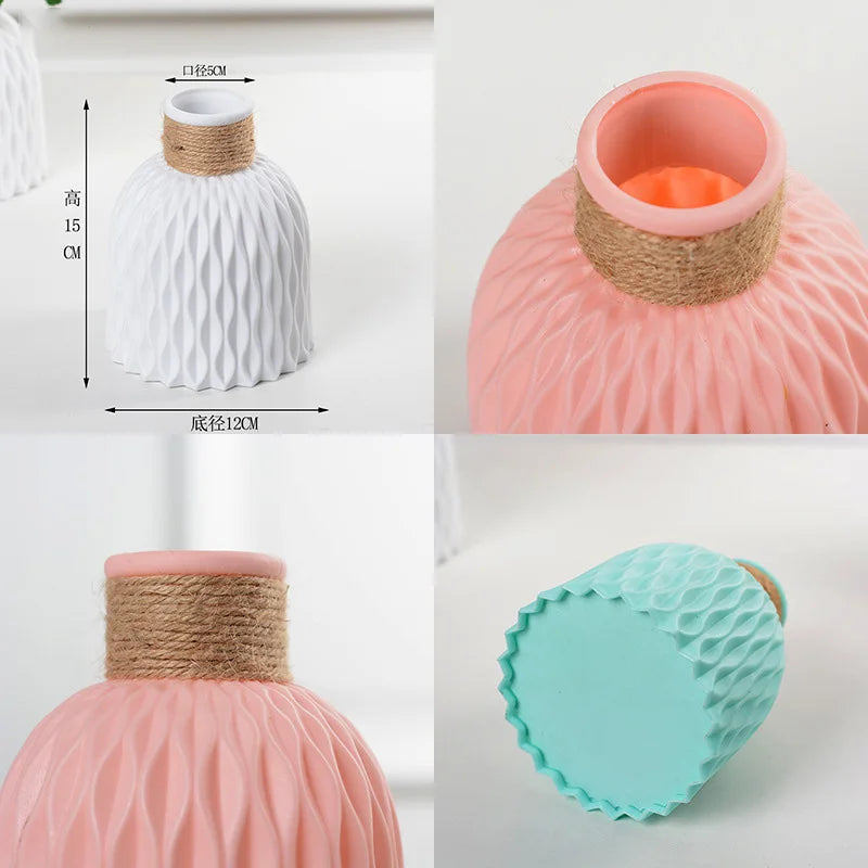 Minimalistic Paper Pattern Ceramic Vase