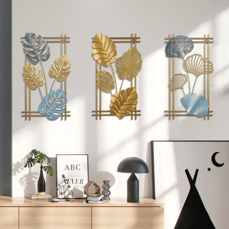 Ginkgo Leaf Metal Wall Art