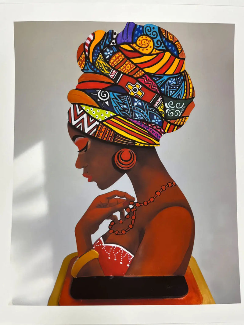 Abstract African Women Canvas Art - Living Room Decor