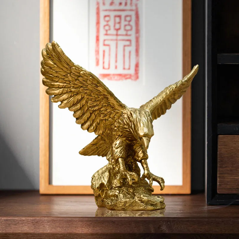 American Resin Golden Eagle Statue