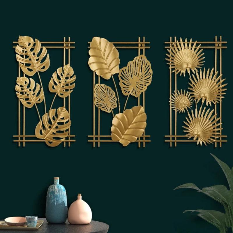 Ginkgo Leaf Metal Wall Art