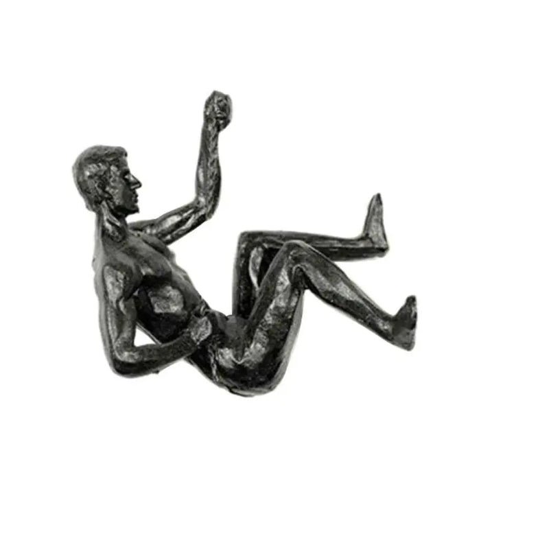 Rock Climbing Man Resin Sculpture