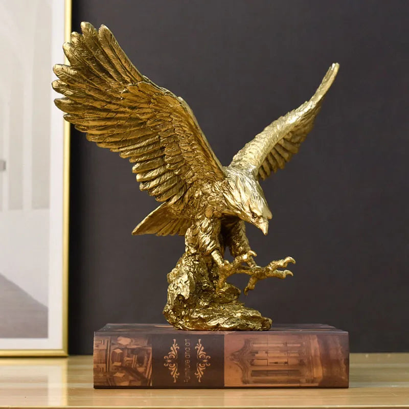 American Resin Golden Eagle Statue