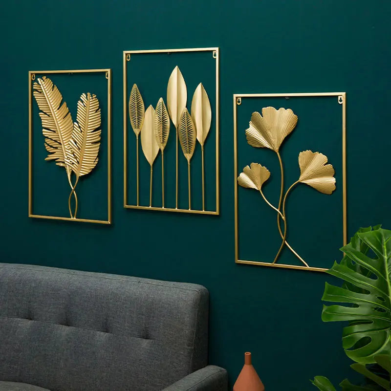 Ginkgo Leaf Metal Wall Art