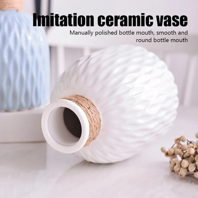 Minimalistic Paper Pattern Ceramic Vase