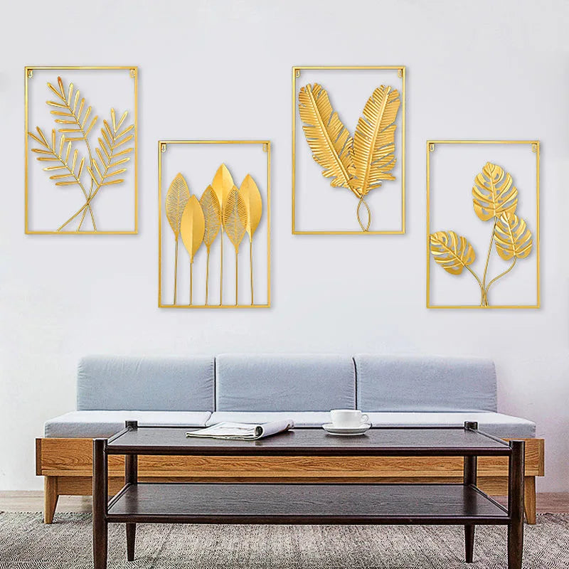 Ginkgo Leaf Metal Wall Art