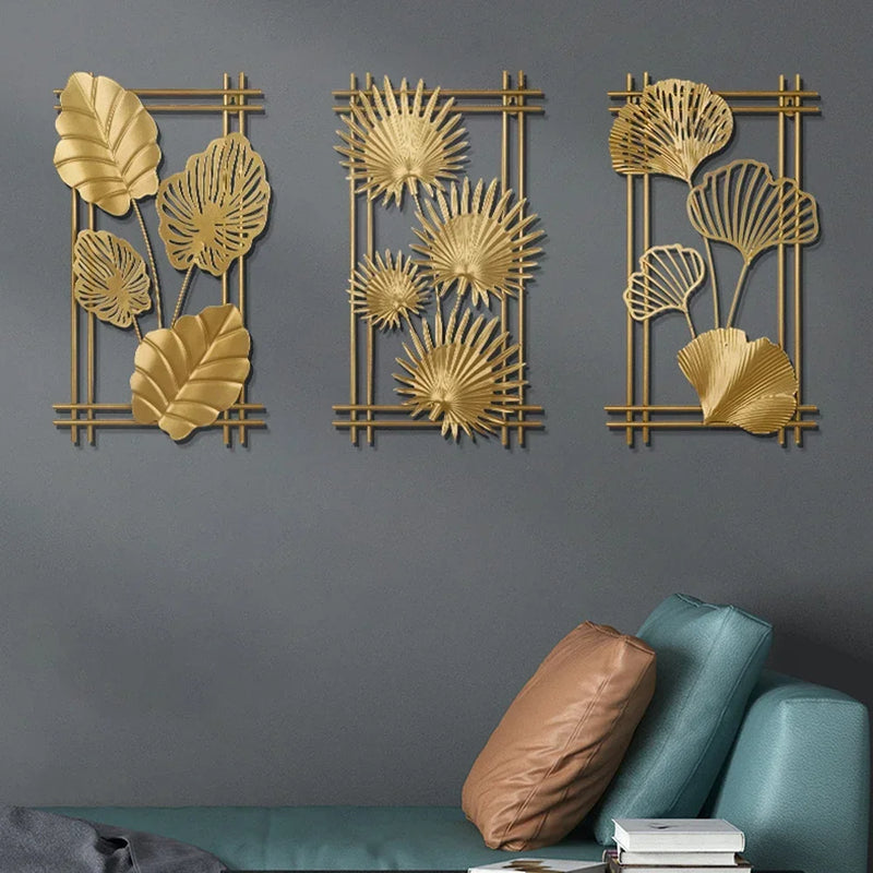 Ginkgo Leaf Metal Wall Art